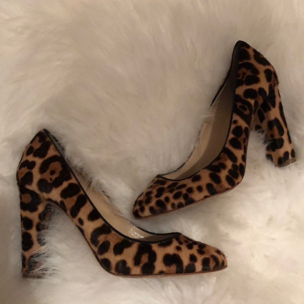 J Crew Collection Calf Hair Heels